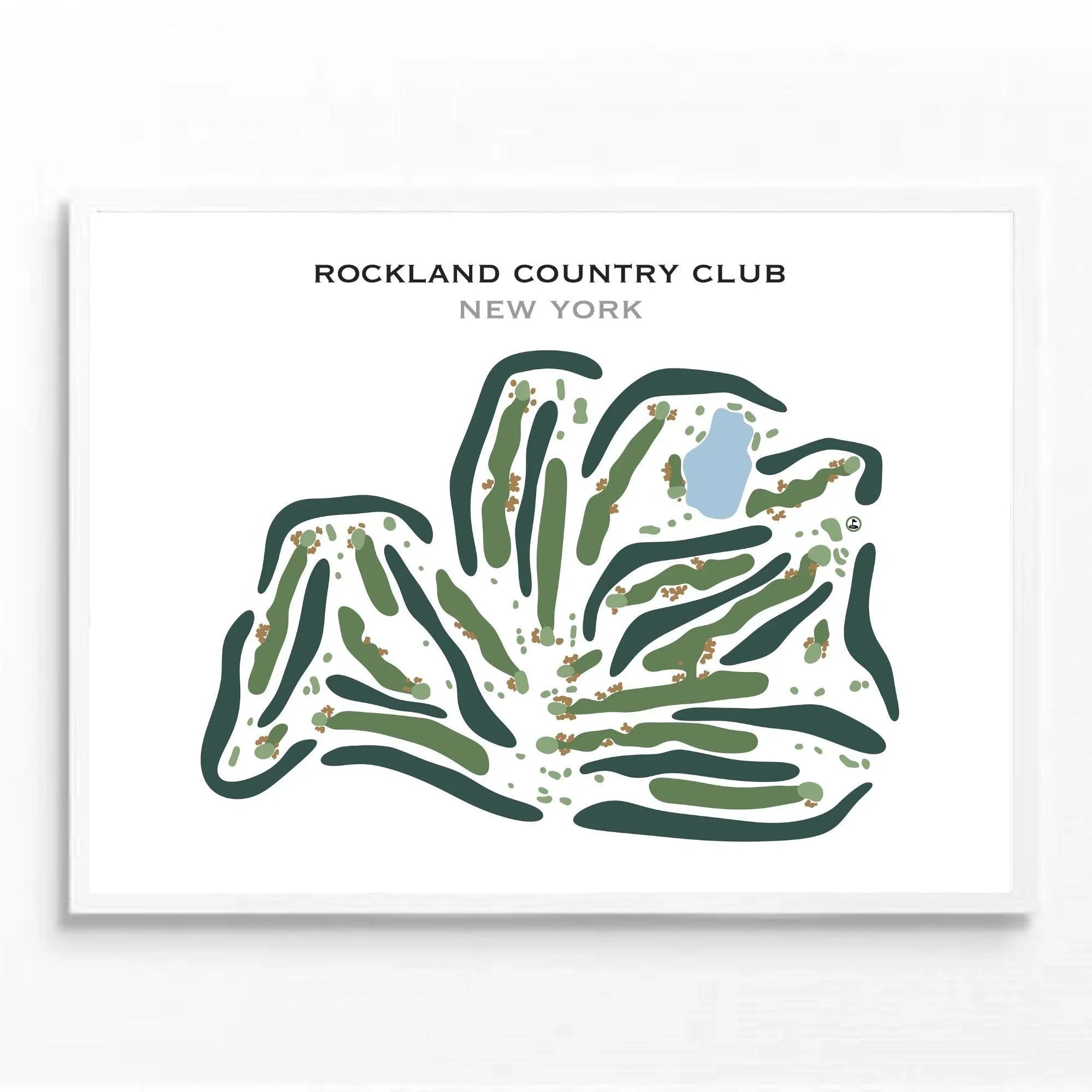 Rockland Country Club, New York - Printed Golf Course
