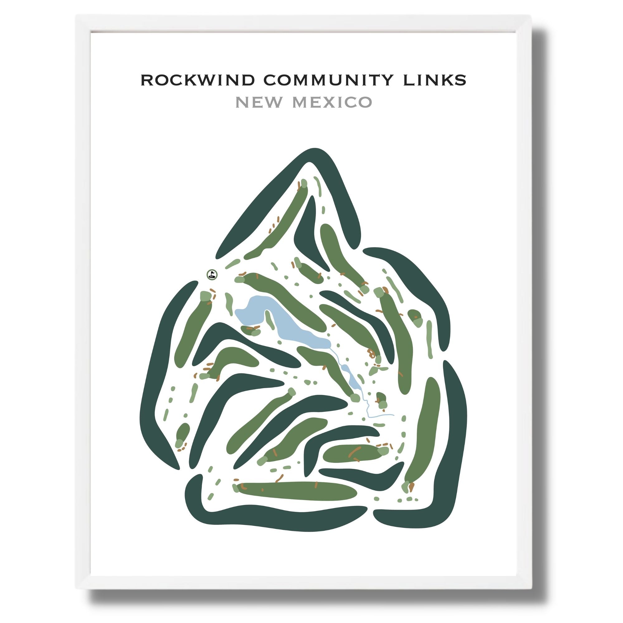 Rockwind Community Links, New Mexico - Printed Golf Courses