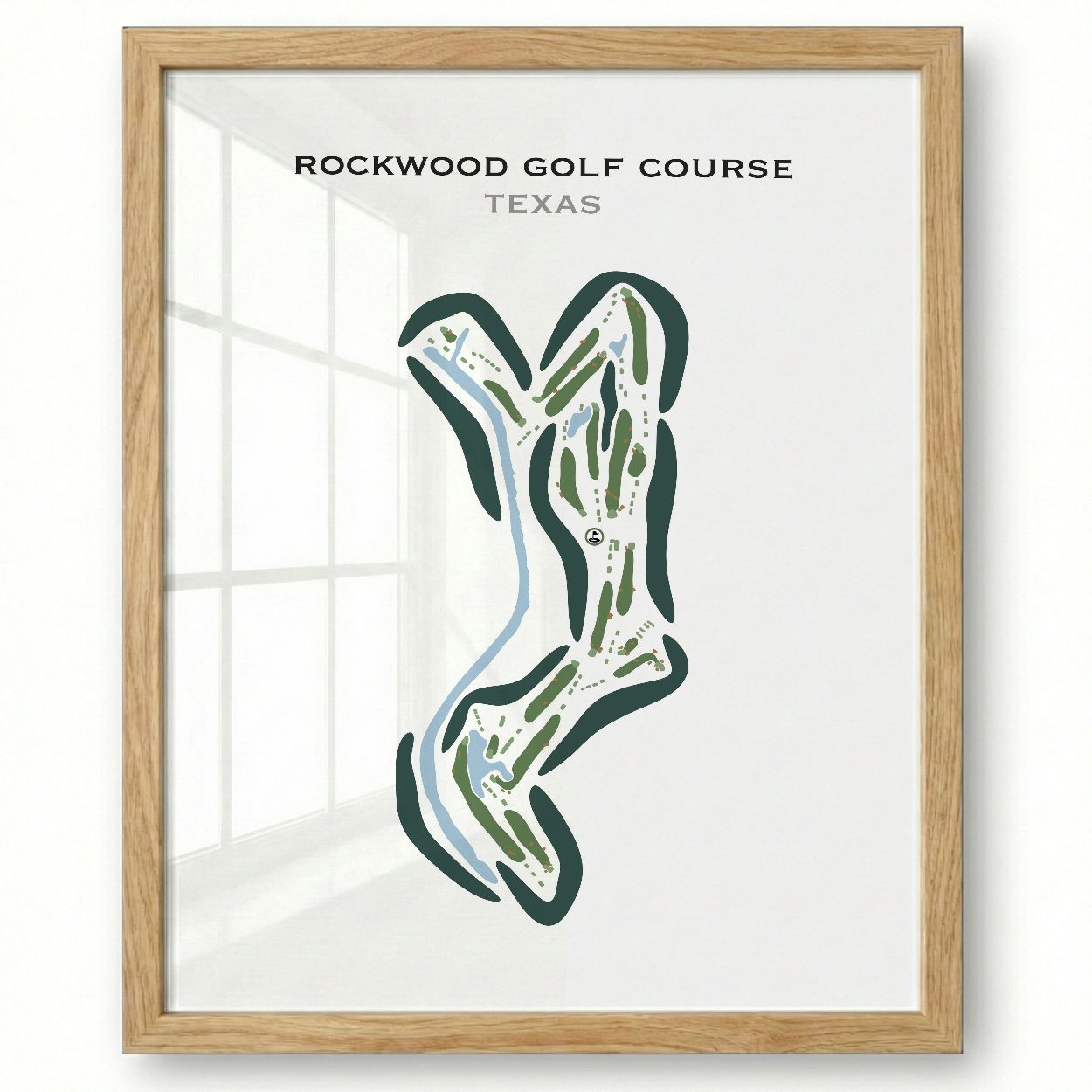 Rockwood Golf Course, Texas - Printed Golf Courses