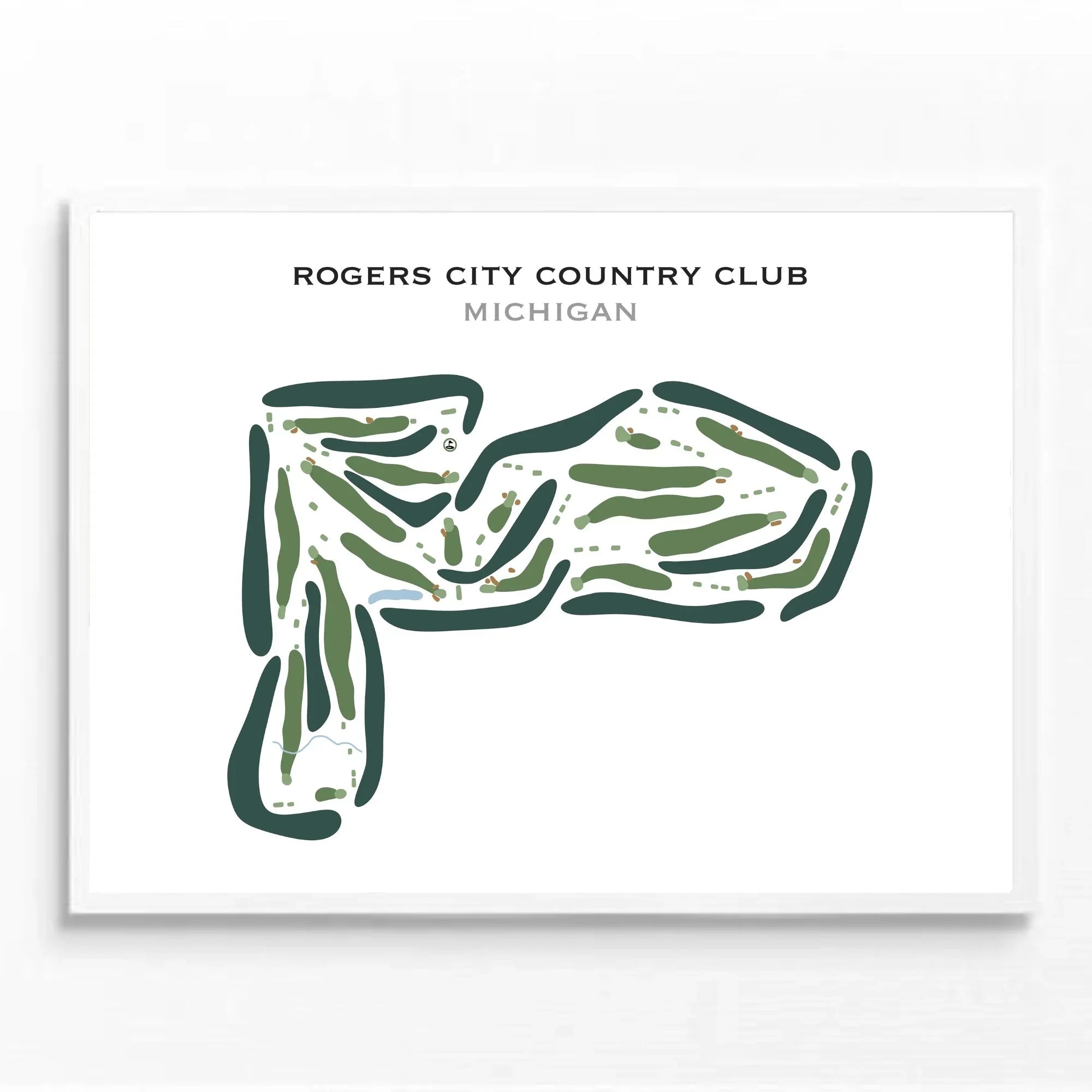 Rogers City Country Club, Michigan - Printed Golf Courses