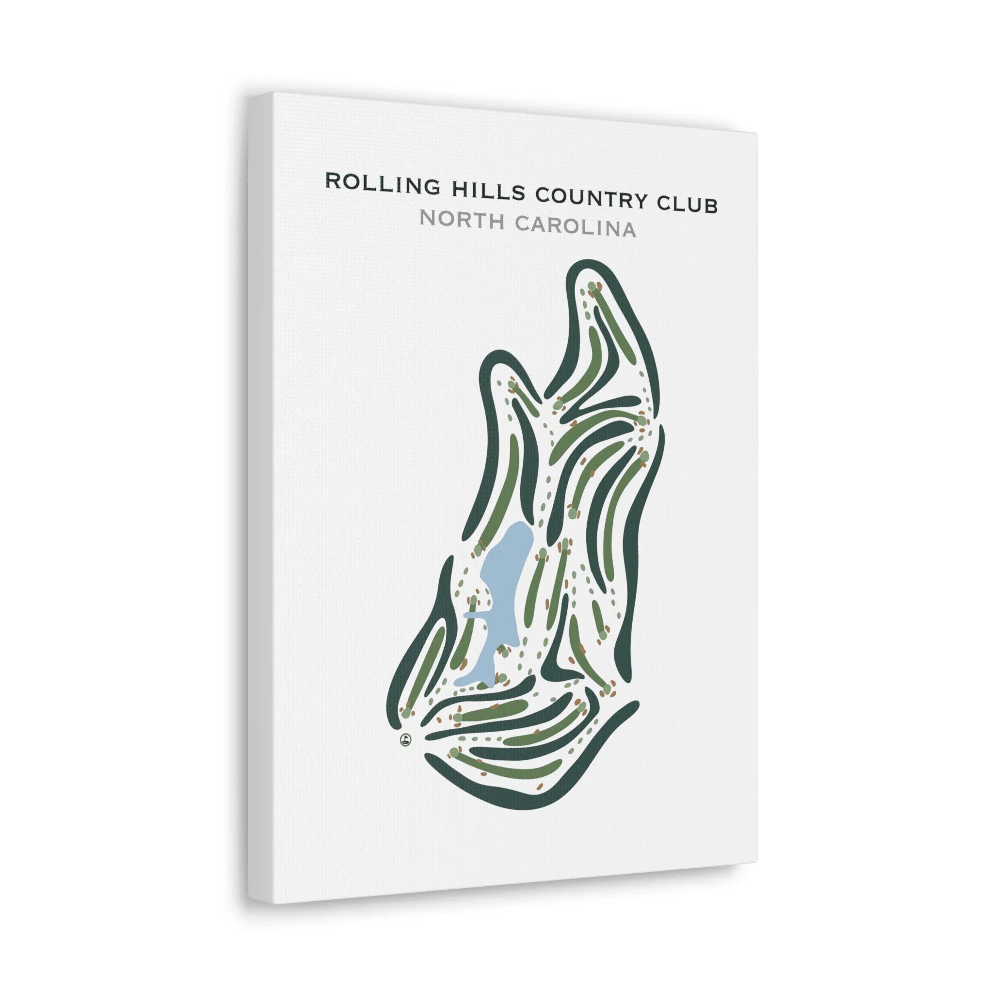 Rolling Hills Country Club, North Carolina - Printed Golf Courses