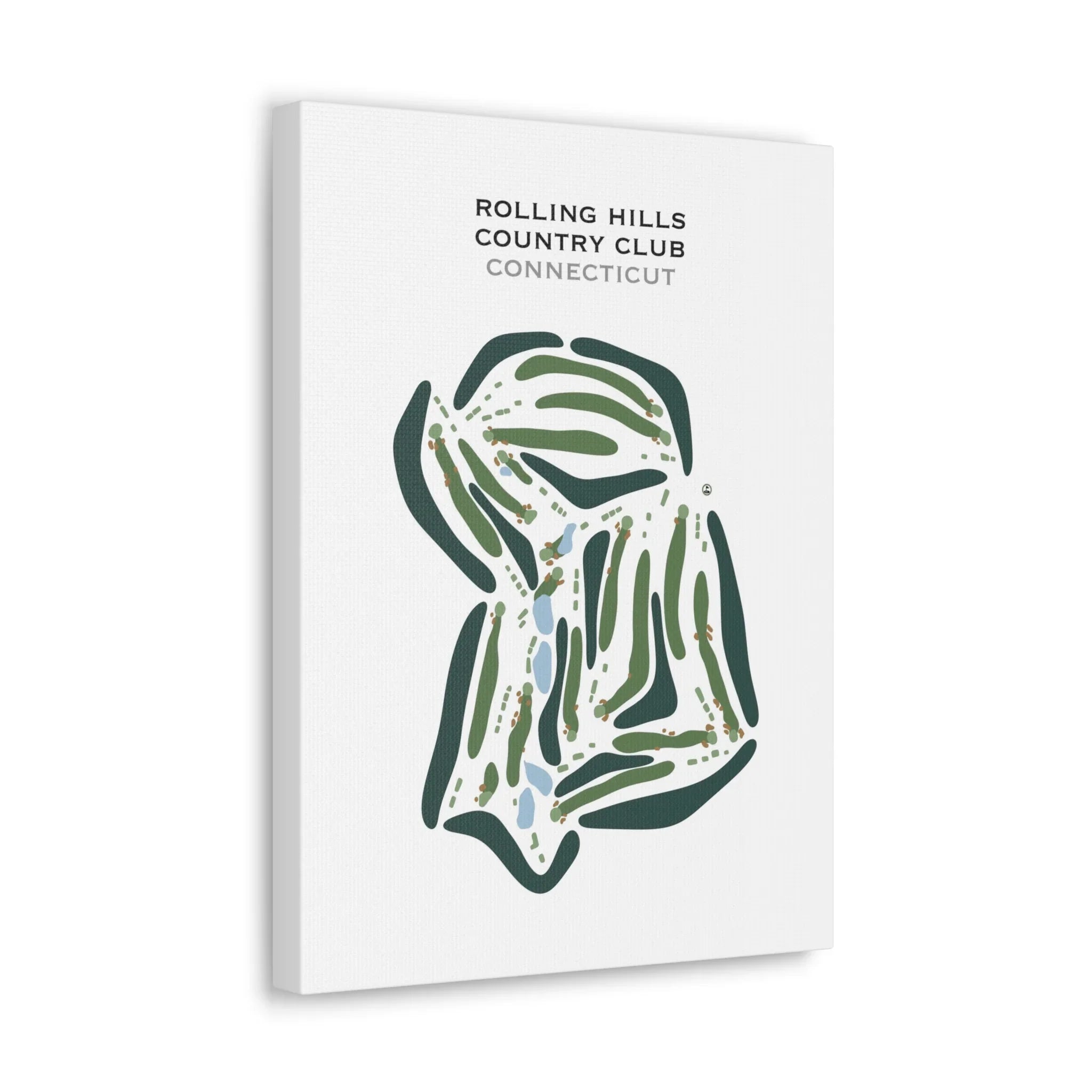 Rolling Hills Country Club, Connecticut - Printed Golf Courses