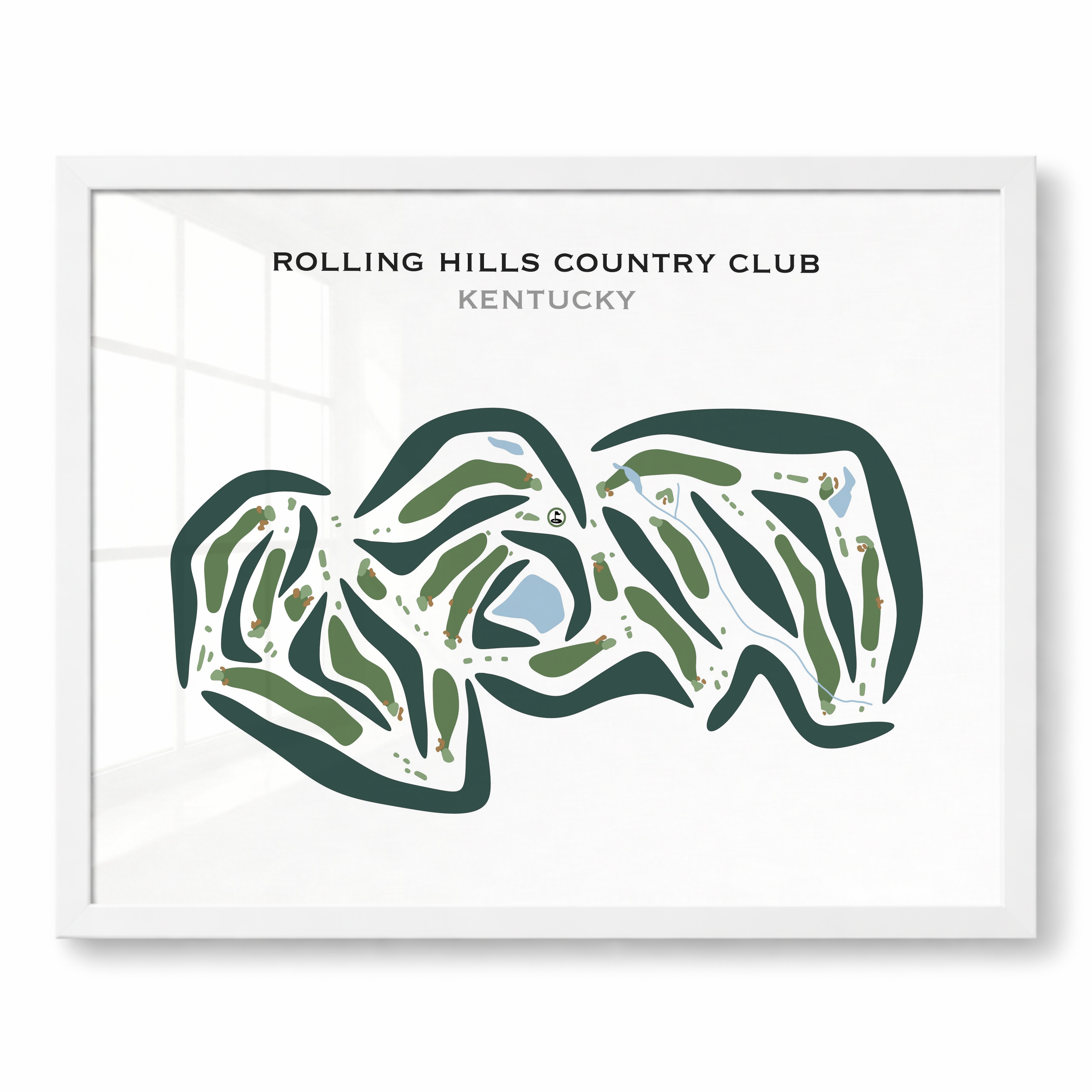Rolling Hills Country Club, Kentucky - Printed Golf Courses