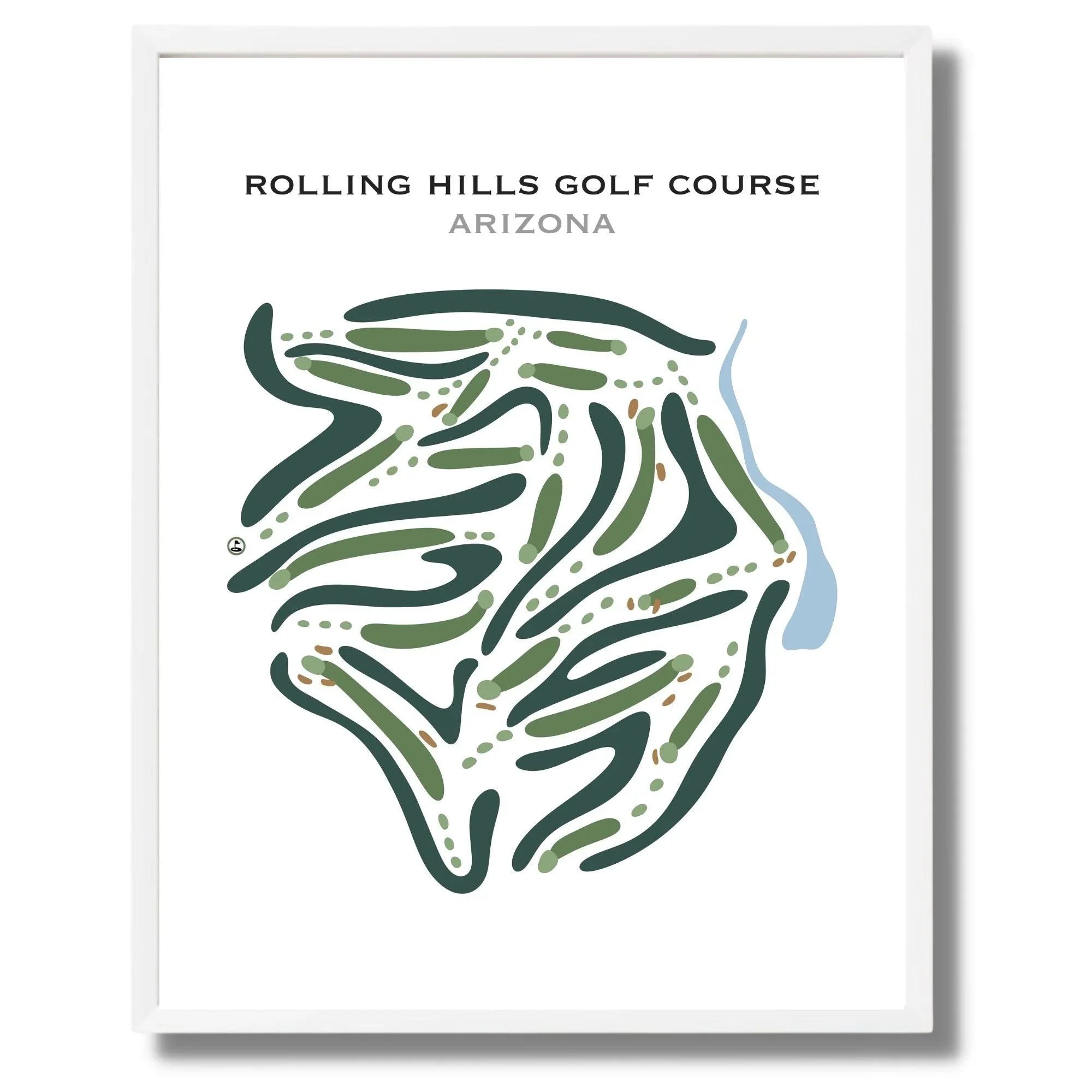 Rolling Hills Golf Course, Arizona - Printed Golf Courses