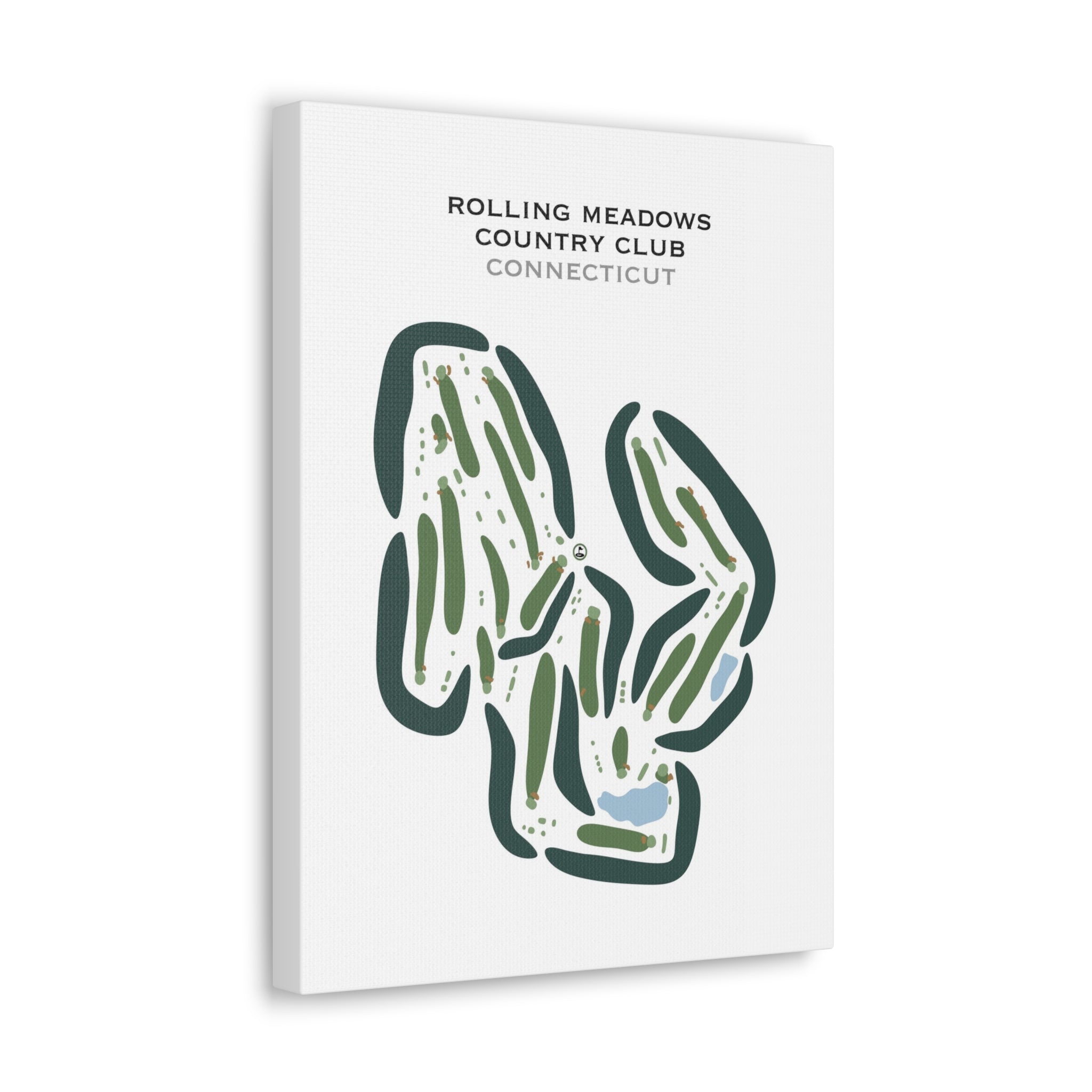 Rolling Meadows Country Club, Connecticut - Printed Golf Courses
