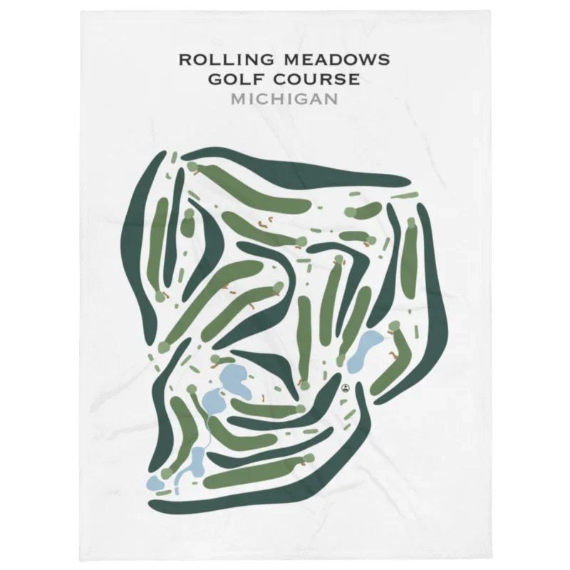 Rolling Meadows Golf Course, Michigan - Printed Golf Courses