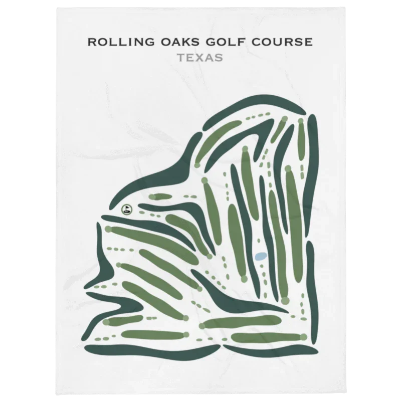 Rolling Oaks Golf Course, Texas - Printed Golf Courses