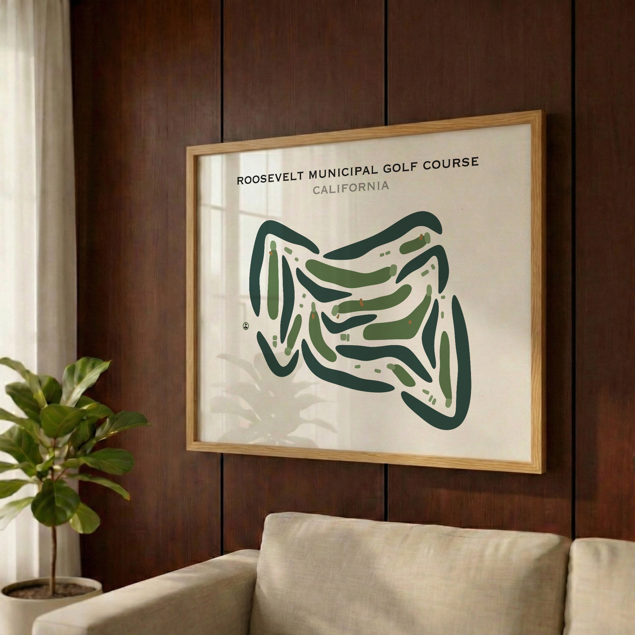 Roosevelt Municipal Golf Course, California - Printed Golf Courses