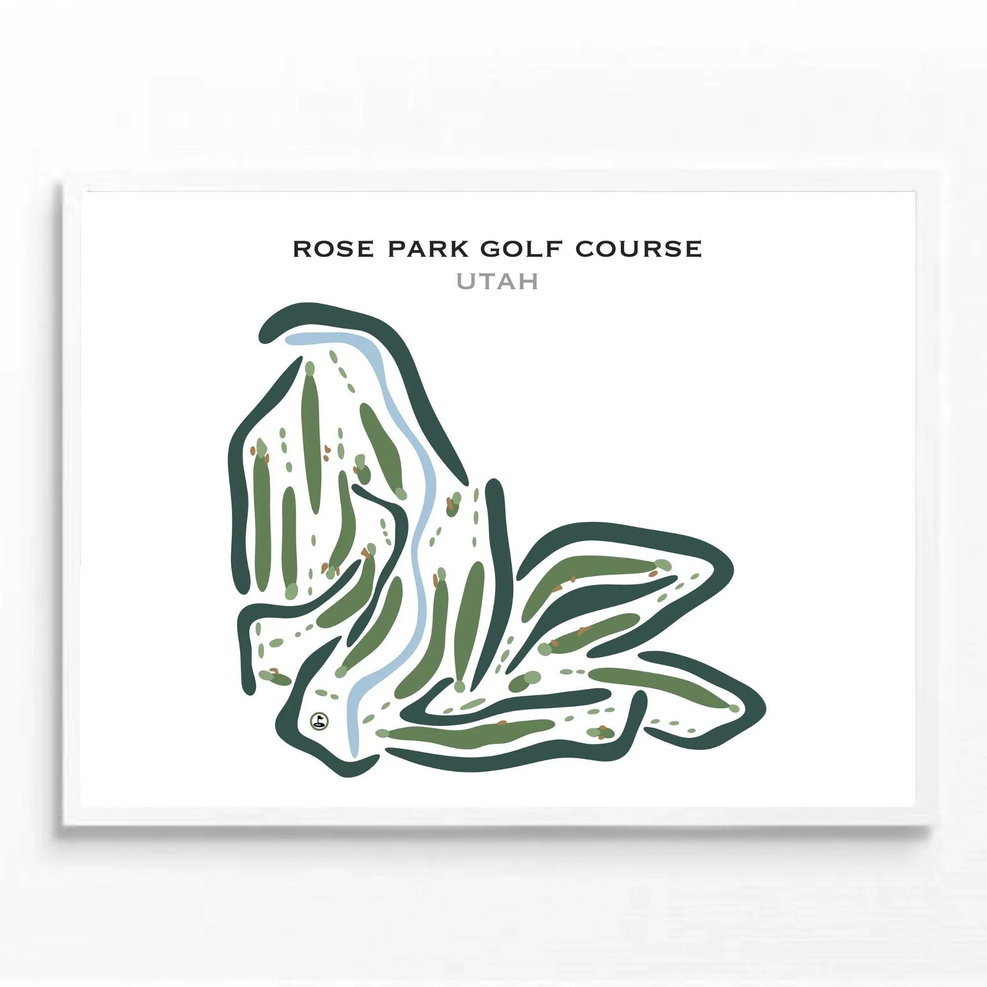 Rose Park Golf Course, Salt Lake City Utah - Printed Golf Courses