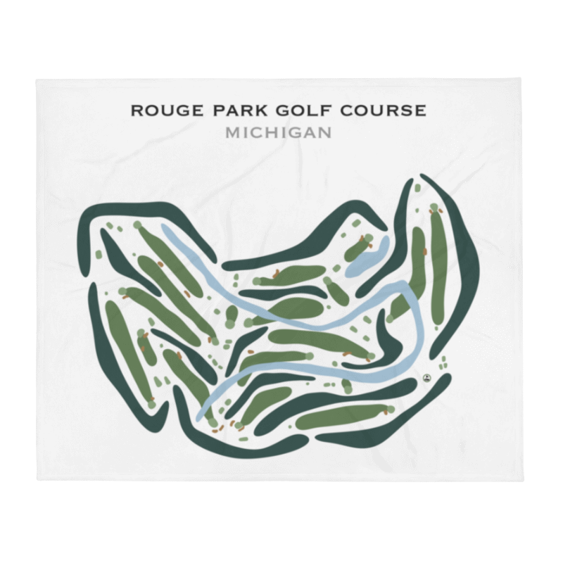 Rouge Park Golf Course, Michigan - Printed Golf Courses