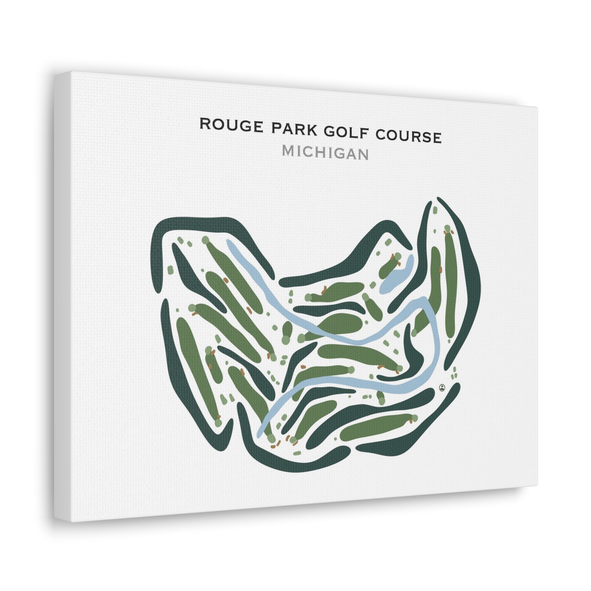 Rouge Park Golf Course, Michigan - Printed Golf Courses