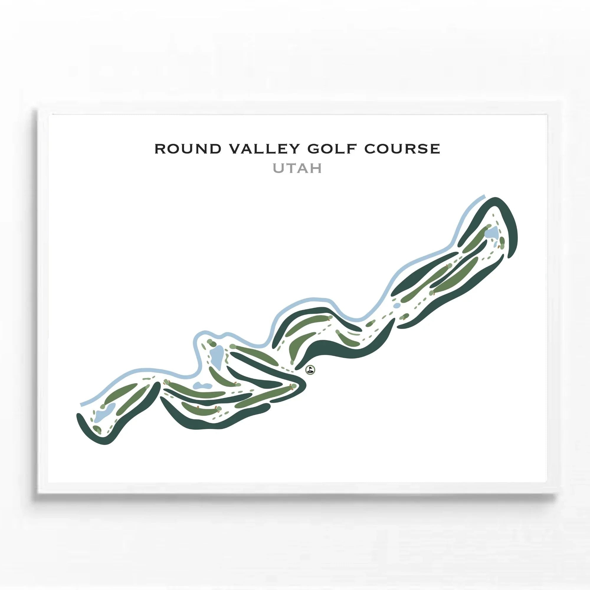 Round Valley Golf Course, Morgan Utah - Printed Golf Courses
