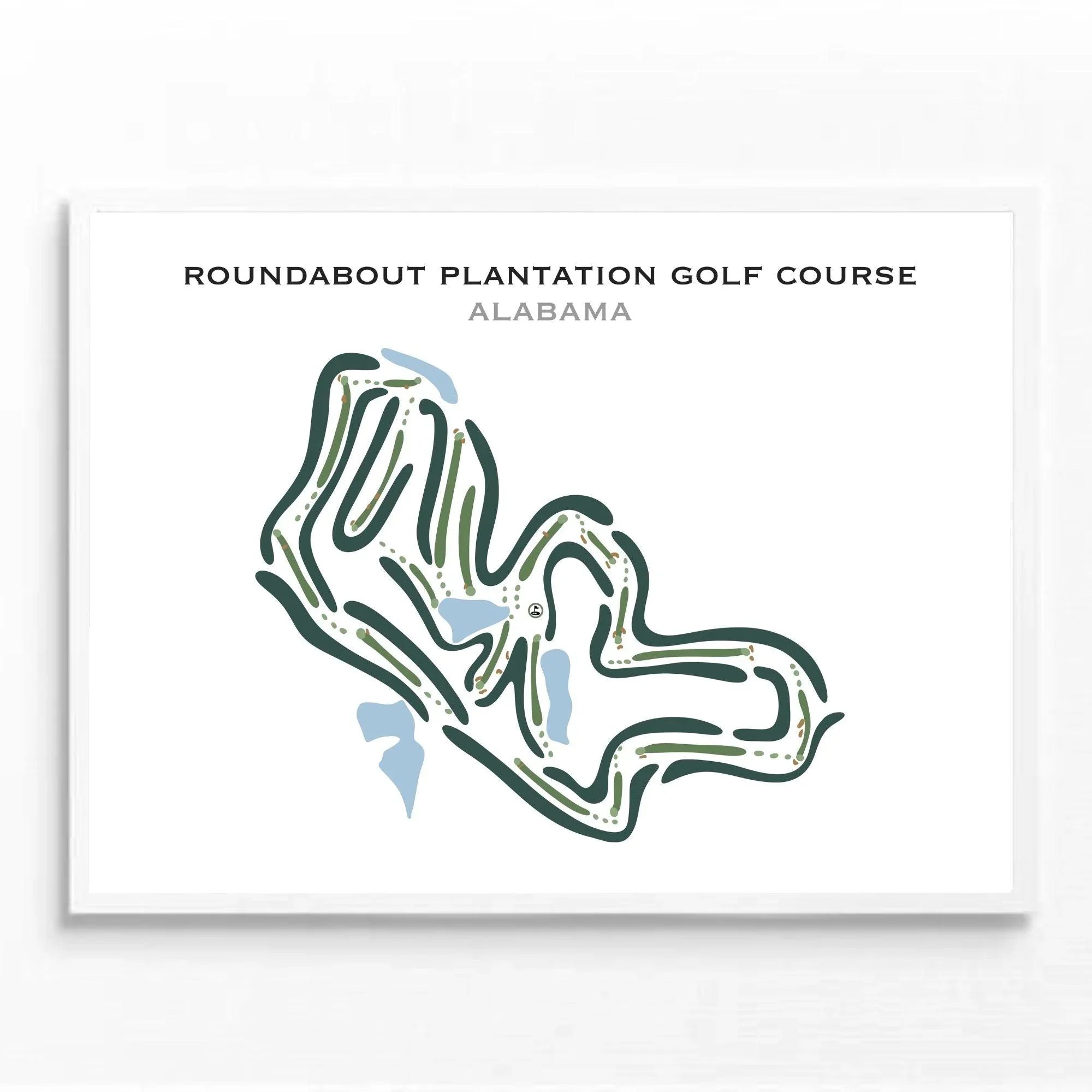 Roundabout Plantation Golf Course, Alabama - Printed Golf Courses