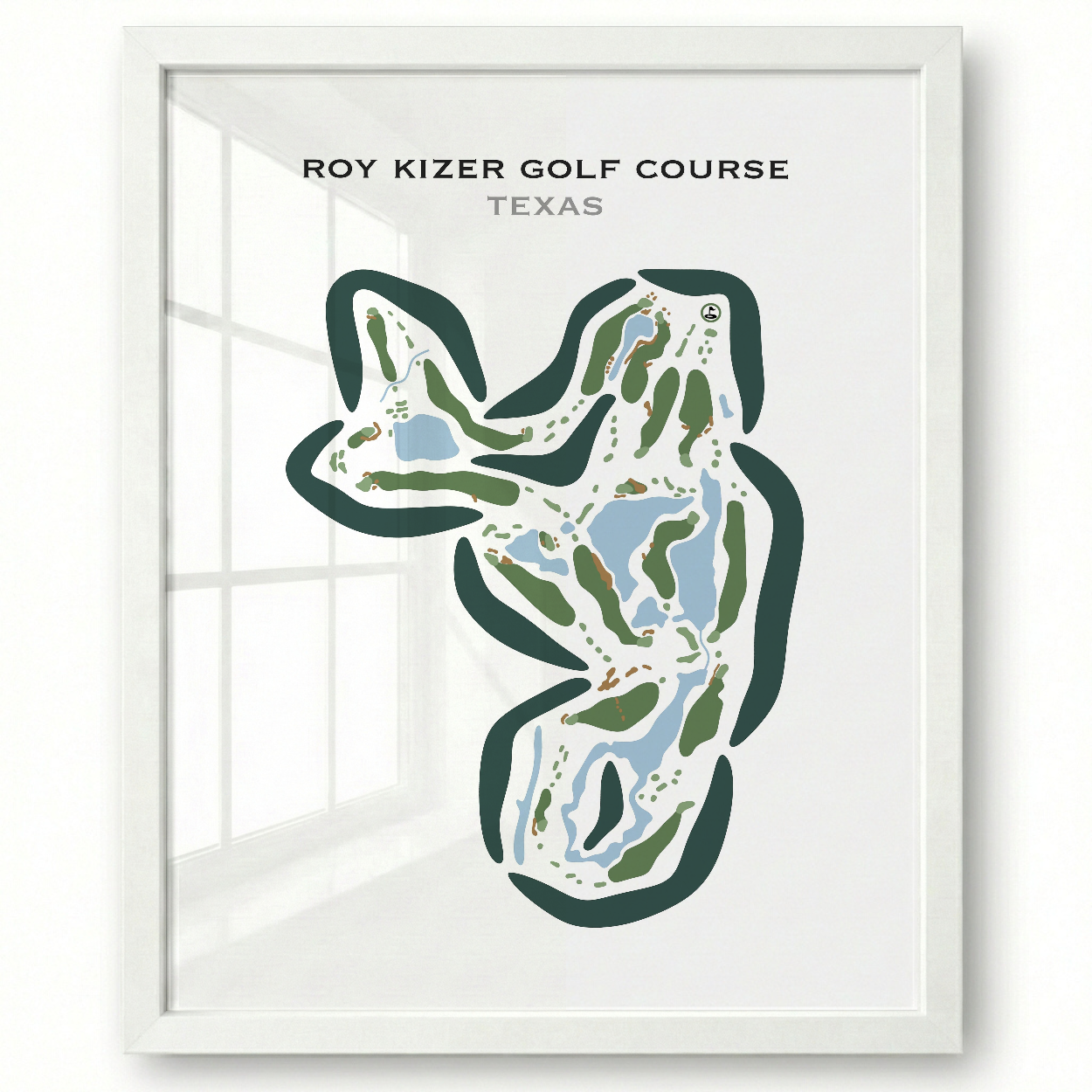 Roy Kizer Golf Course, Texas - Printed Golf Courses
