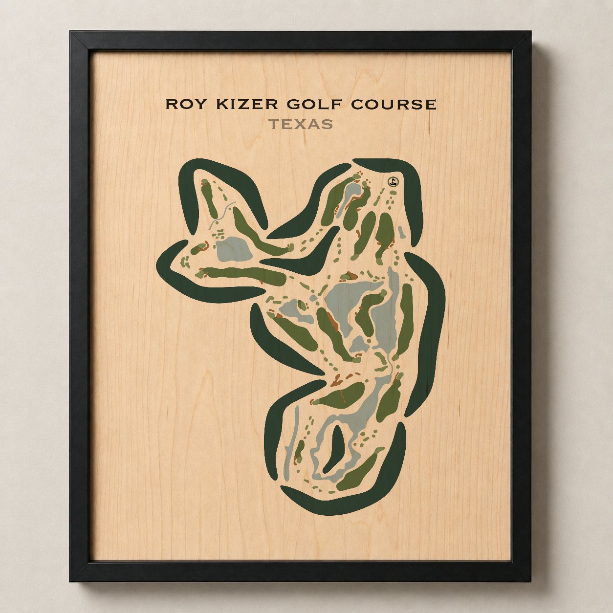 Roy Kizer Golf Course, Texas - Printed Golf Courses