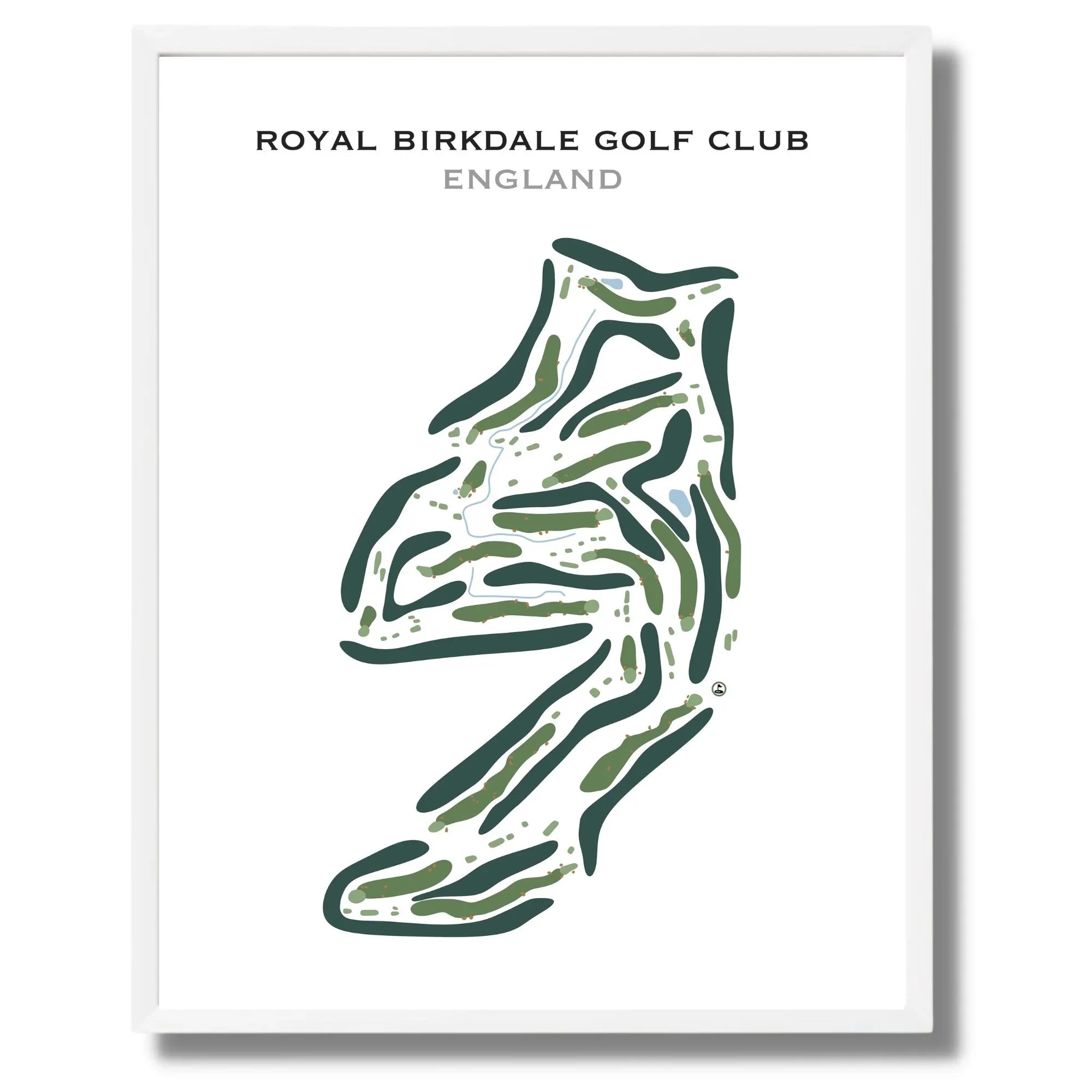 Royal Birkdale Golf Club, England - Printed Golf Course