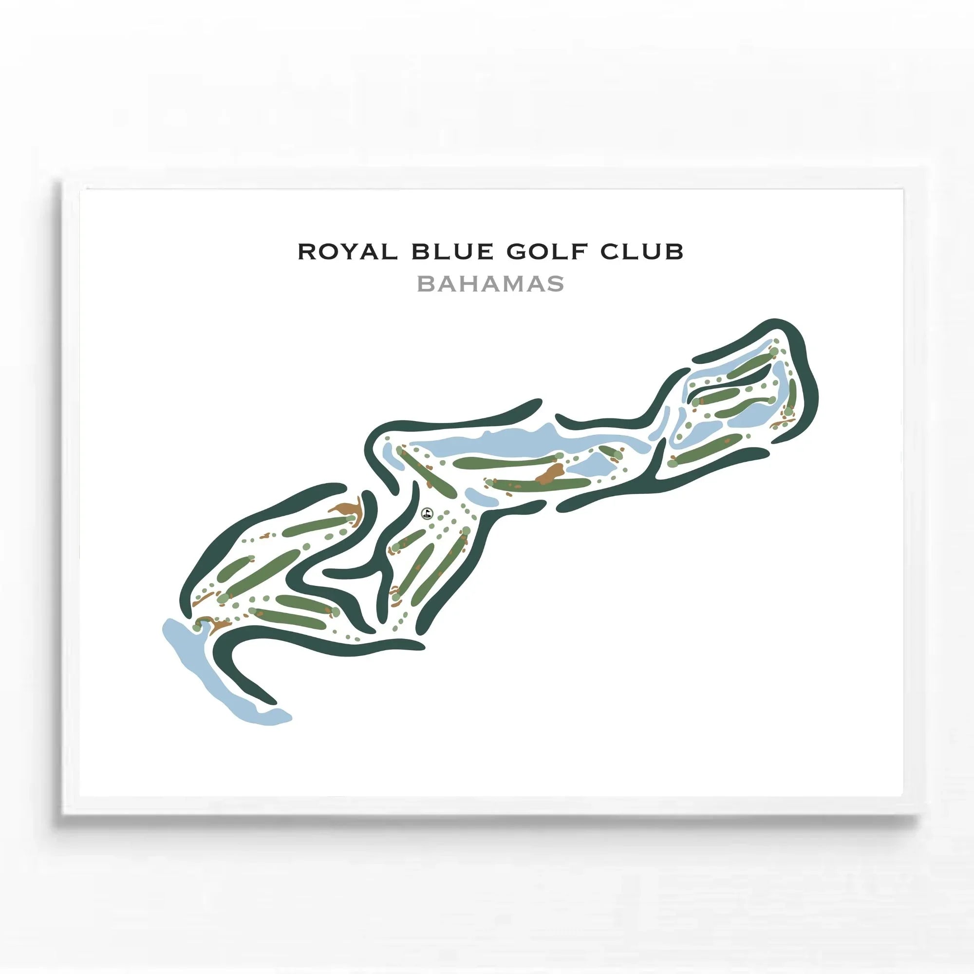 Royal Blue Golf Club, Bahamas - Printed Golf Courses
