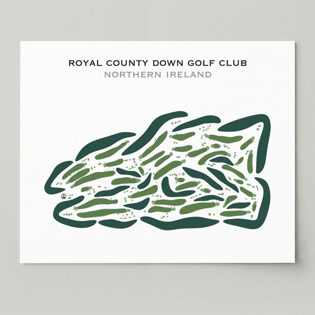 Royal County Down Golf Club, Ireland - Printed Golf Courses