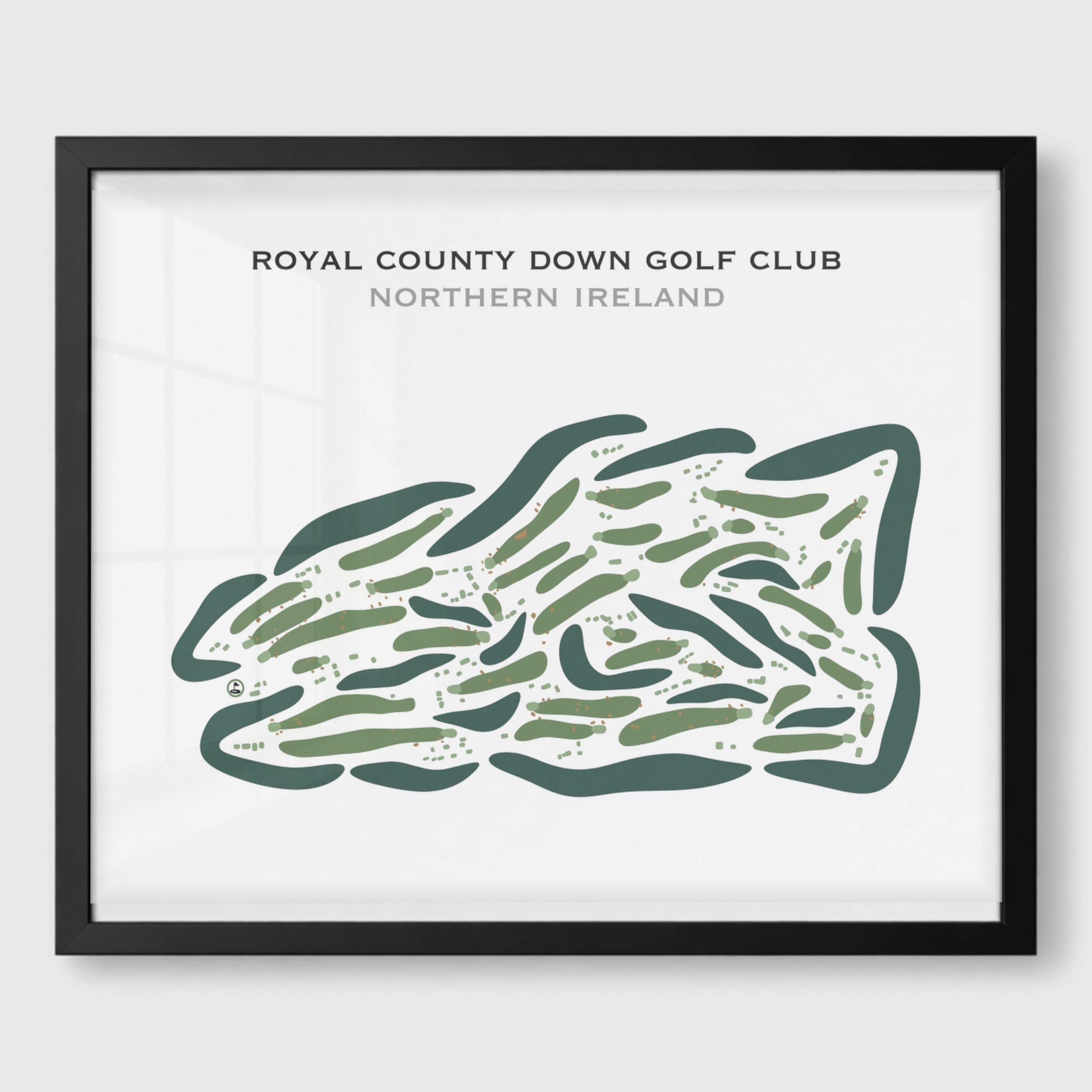 Royal County Down Golf Club, Ireland - Printed Golf Courses