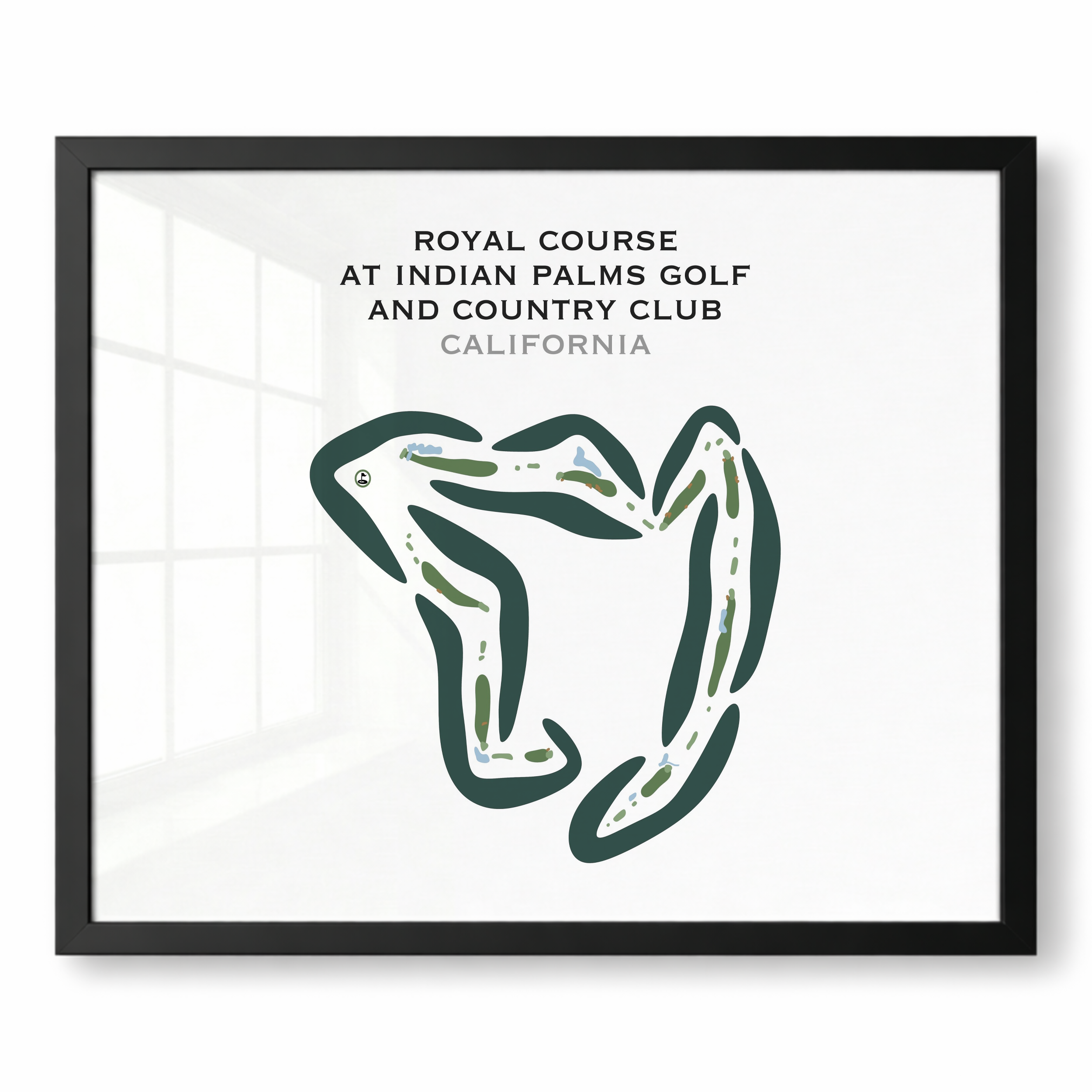 Royal Course at Indian Palms Golf & Country Club, California - Printed Golf Courses