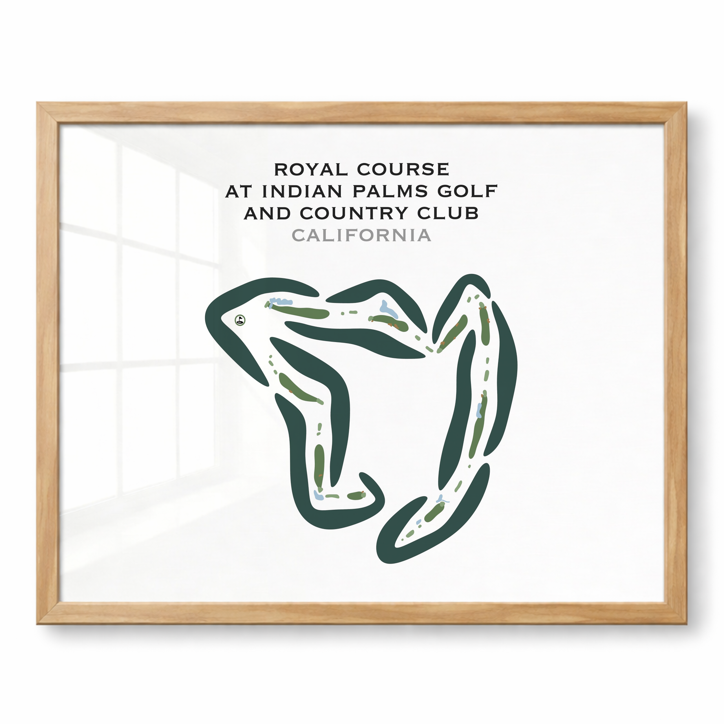 Royal Course at Indian Palms Golf & Country Club, California - Printed Golf Courses