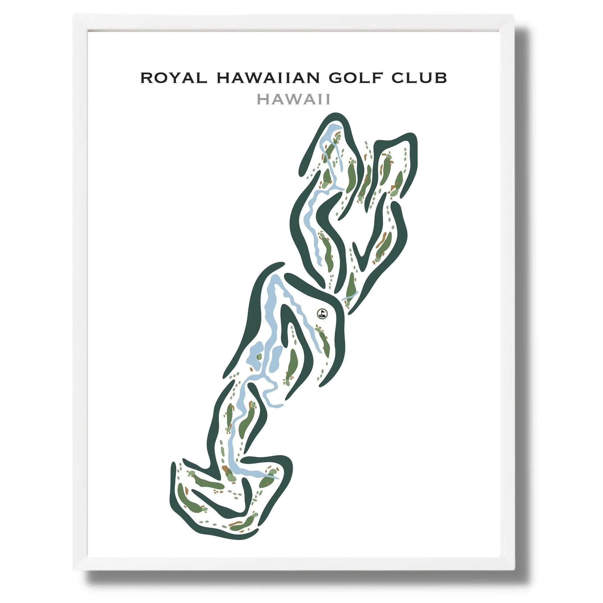 Royal Hawaiian Golf Club, Hawaii - Printed Golf Courses