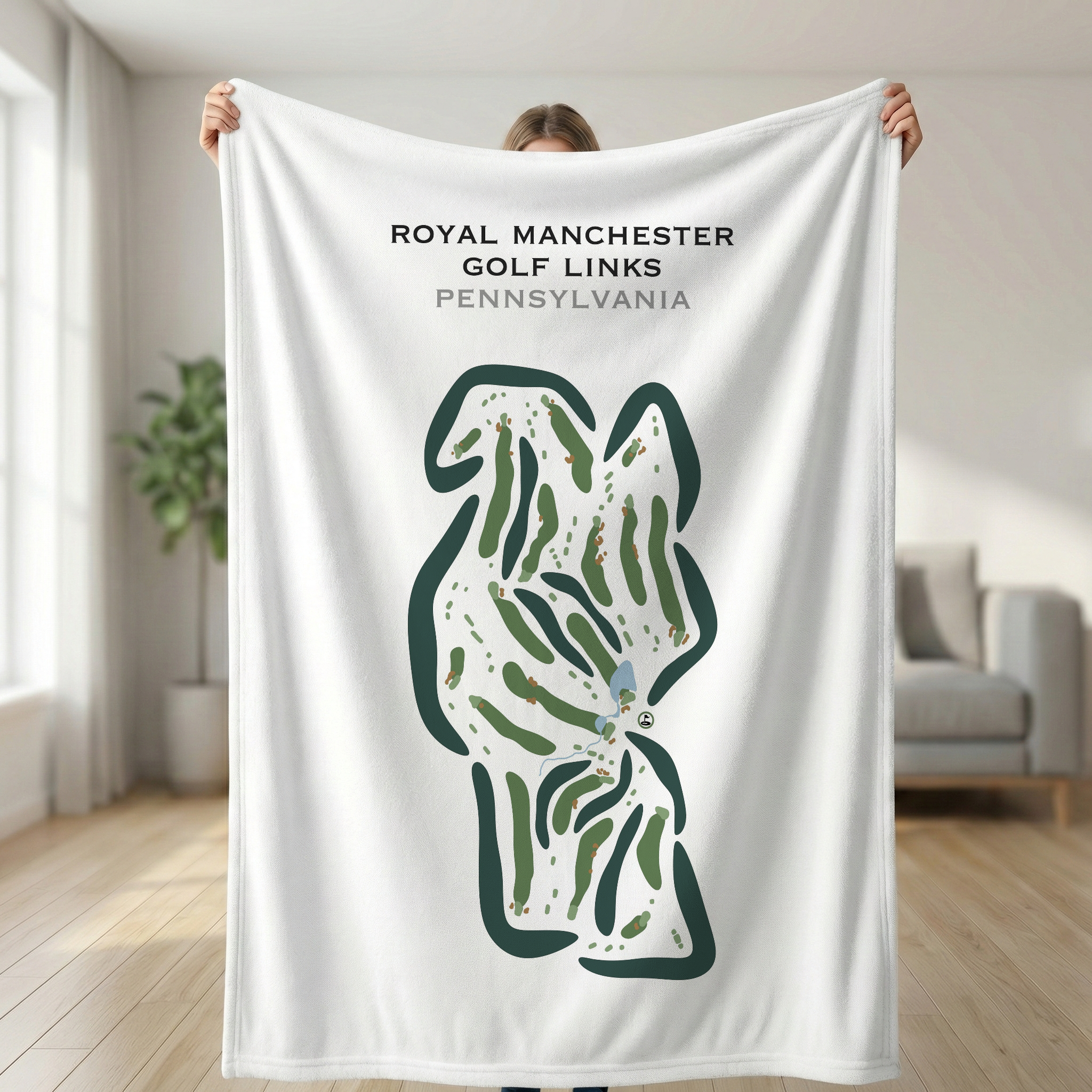 Royal Manchester Golf Links, Pennsylvania - Printed Golf Courses