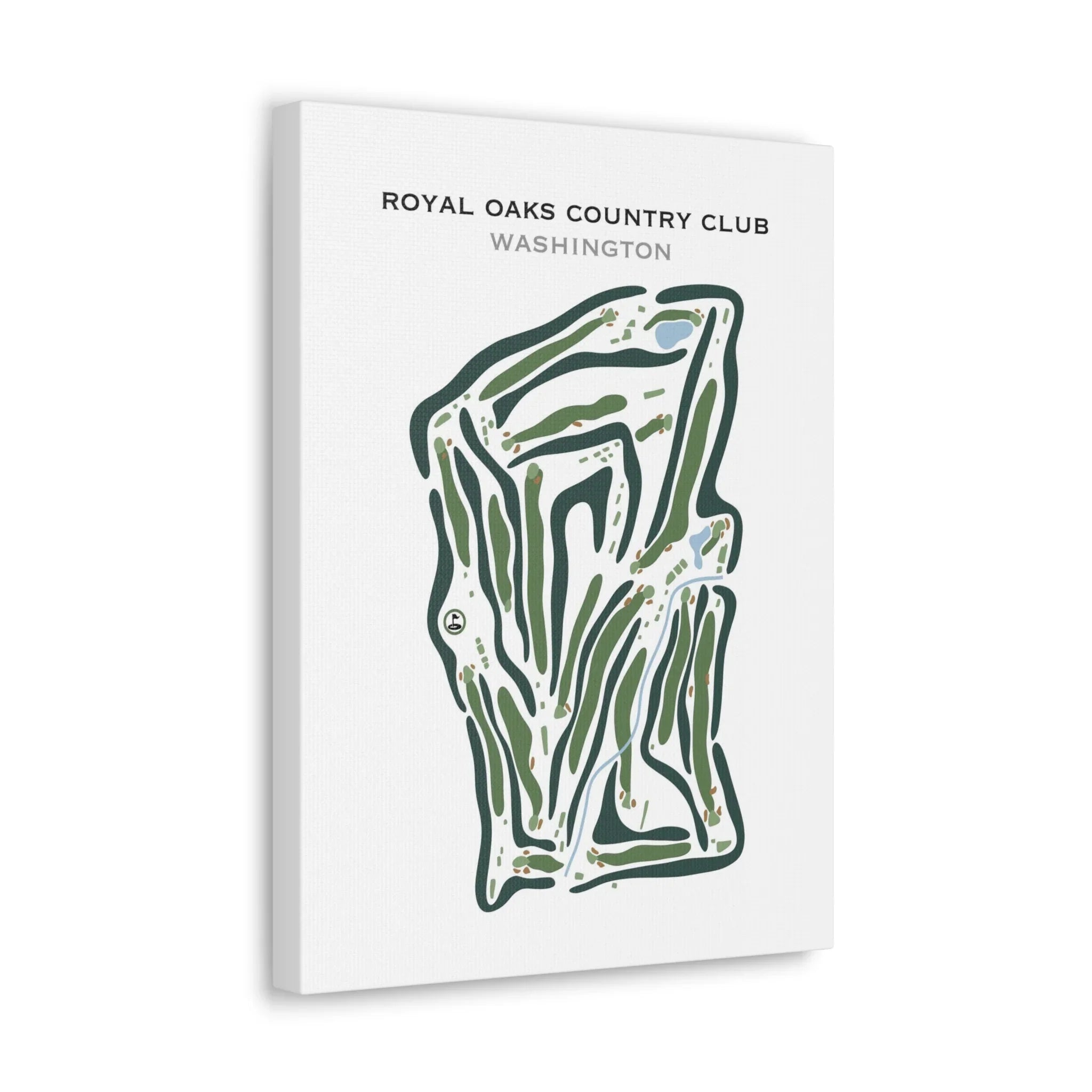 Royal Oaks Country Club, Washington - Printed Golf Courses