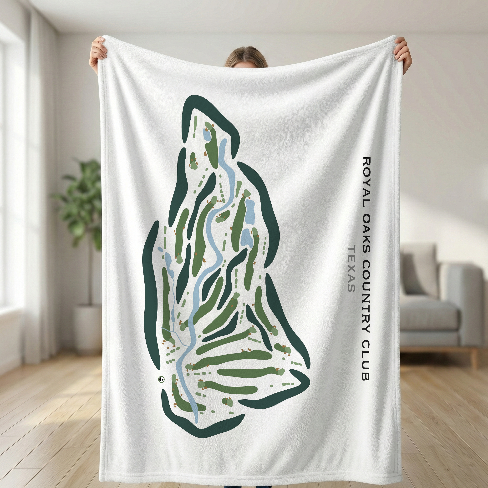 Royal Oaks Country Club, Texas - Printed Golf Course