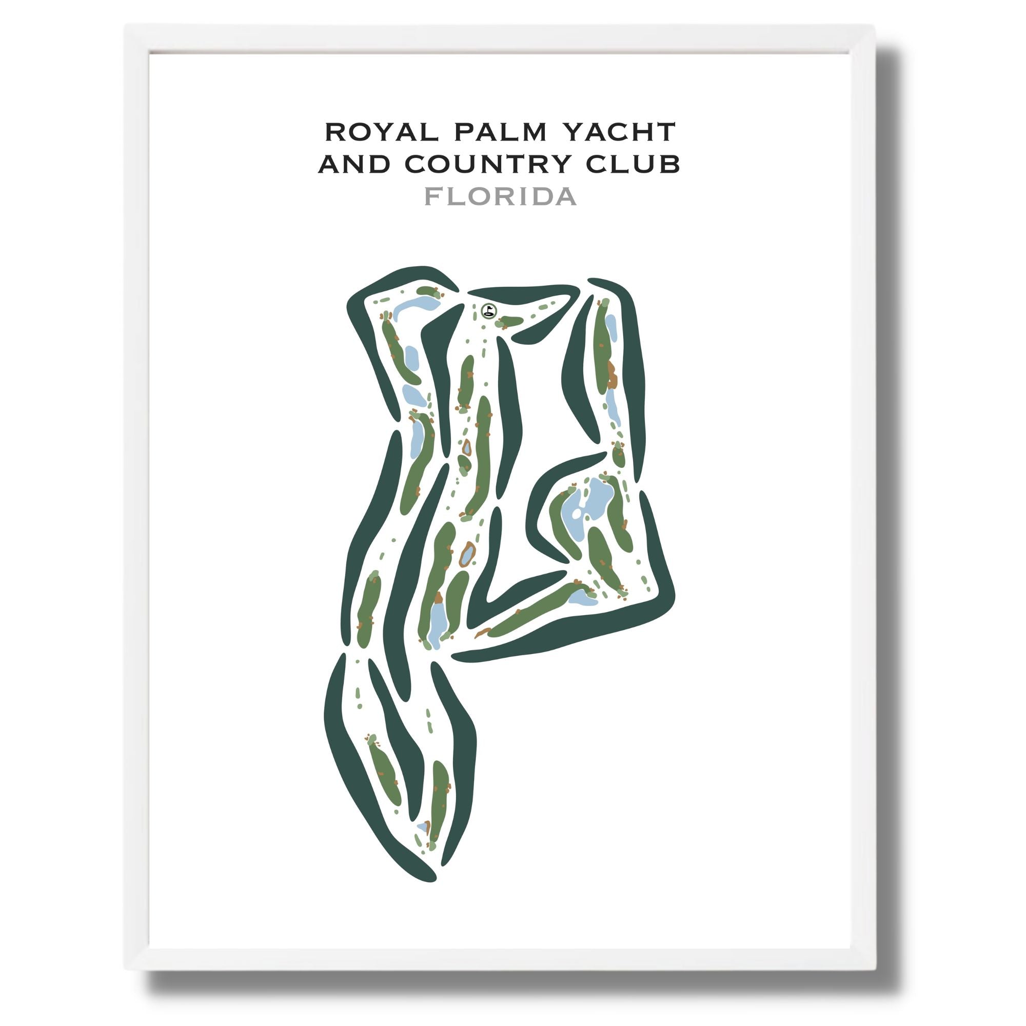 Royal Palm Yacht & Country Club, Florida - Printed Golf Courses