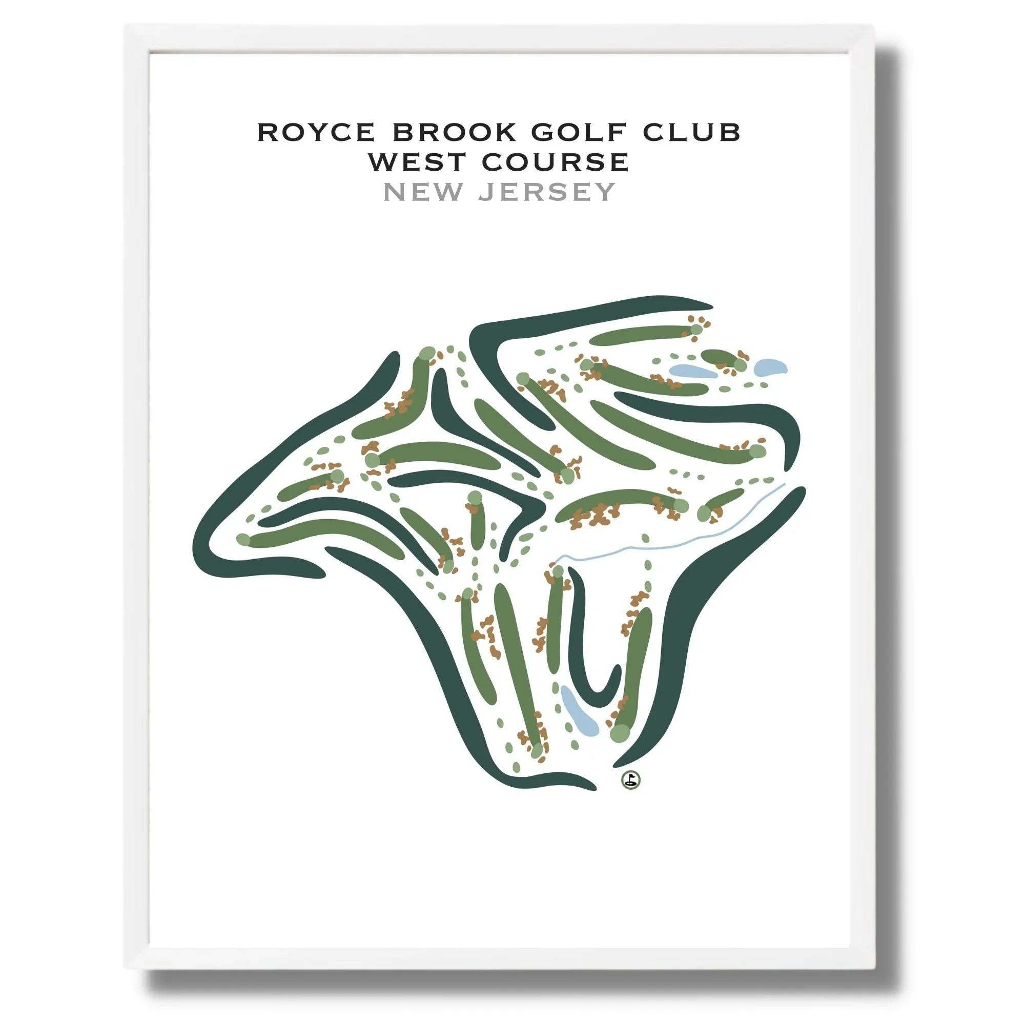 Royce Brook Golf Club West Course, New Jersey - Printed Golf Courses