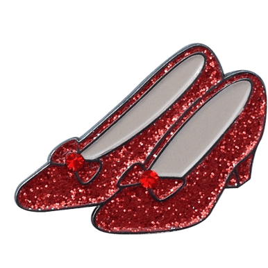 Ruby Slippers Glitter Ball Marker &  Hat Clip by ReadyGOLF