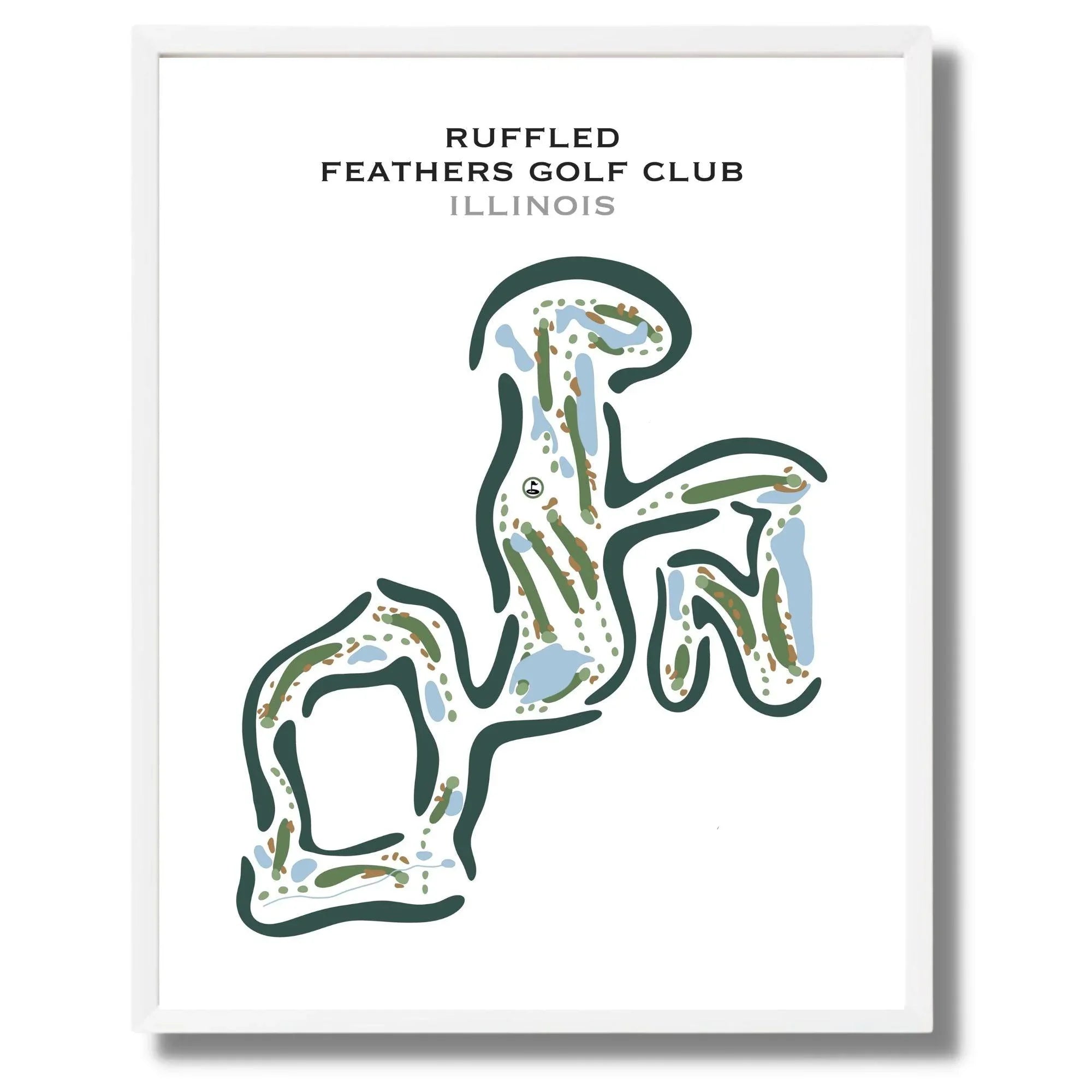 Ruffled Feathers Golf Club, Illinois - Printed Golf Courses