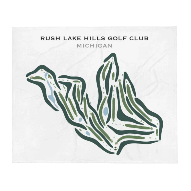 Rush Lake Hills Golf Club, Michigan - Printed Golf Courses