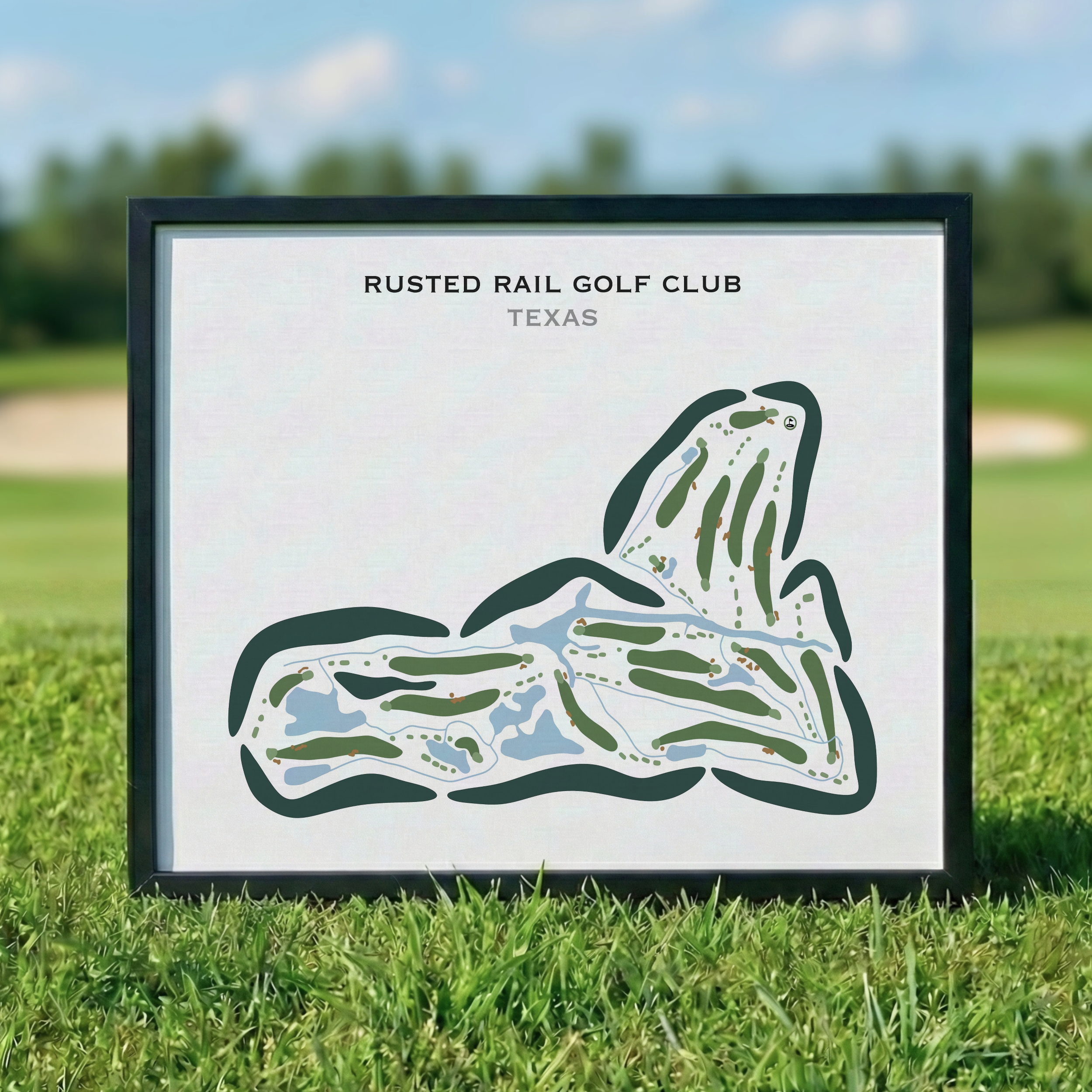 Rusted Rail Golf Club, Texas - Printed Golf Courses