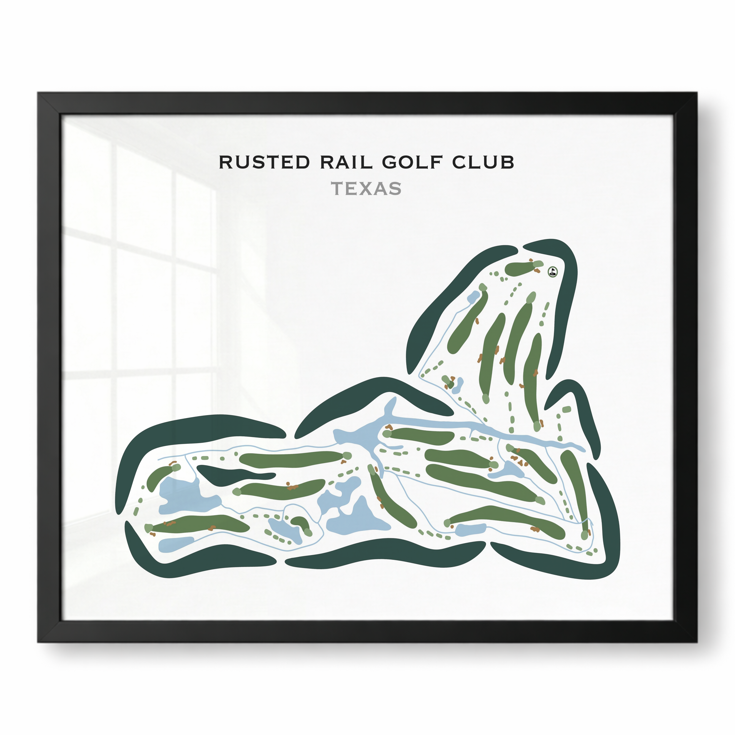 Rusted Rail Golf Club, Texas - Printed Golf Courses