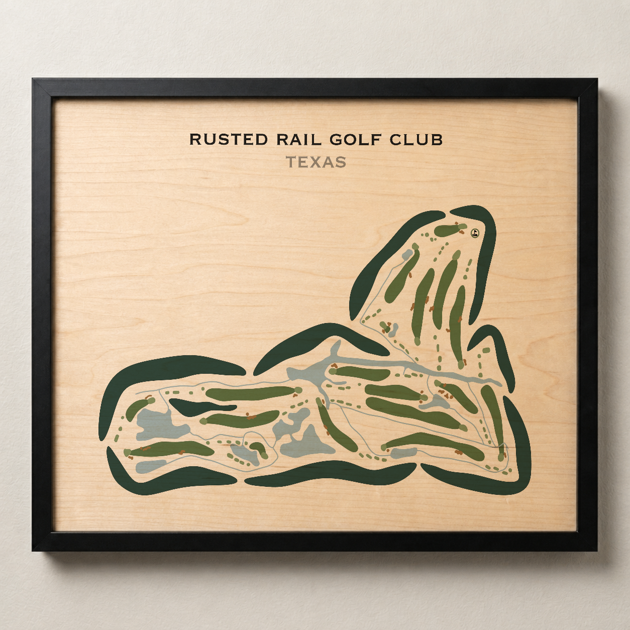 Rusted Rail Golf Club, Texas - Printed Golf Courses