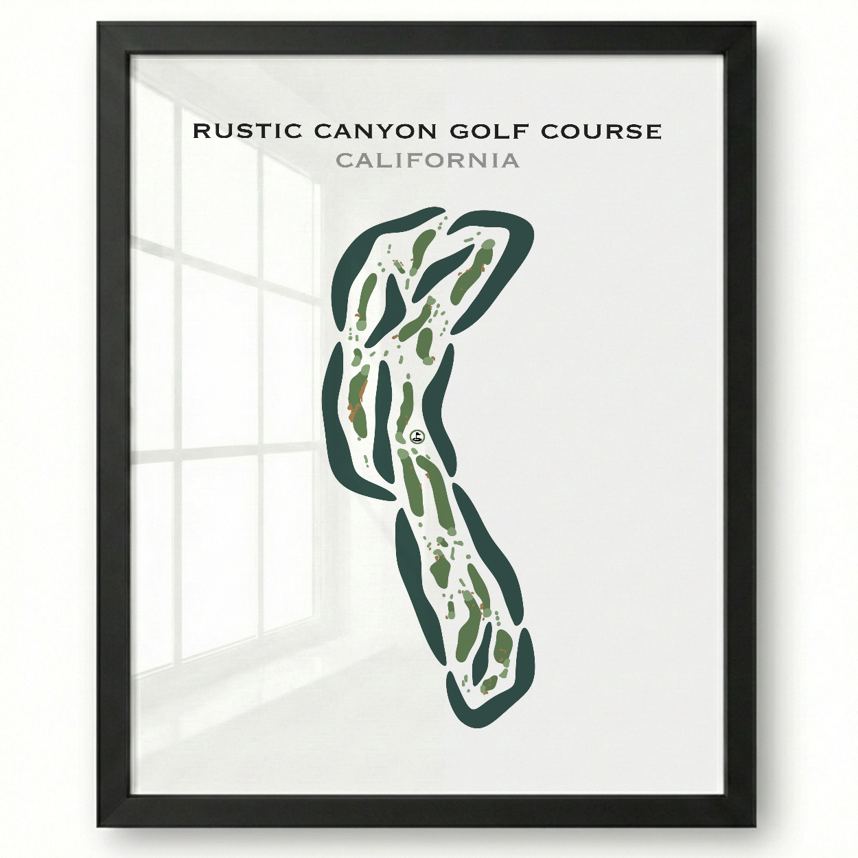 Rustic Canyon Golf Course, California - Printed Golf Courses
