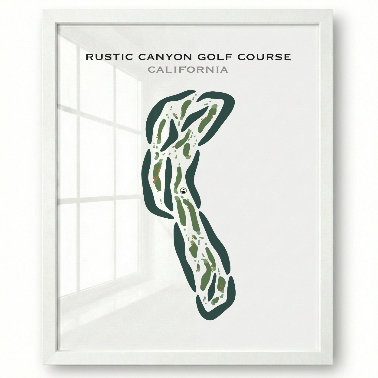 Rustic Canyon Golf Course, California - Printed Golf Courses