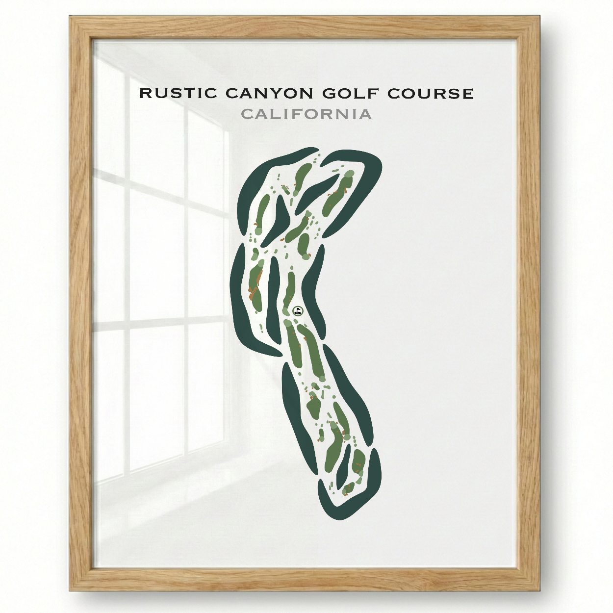 Rustic Canyon Golf Course, California - Printed Golf Courses