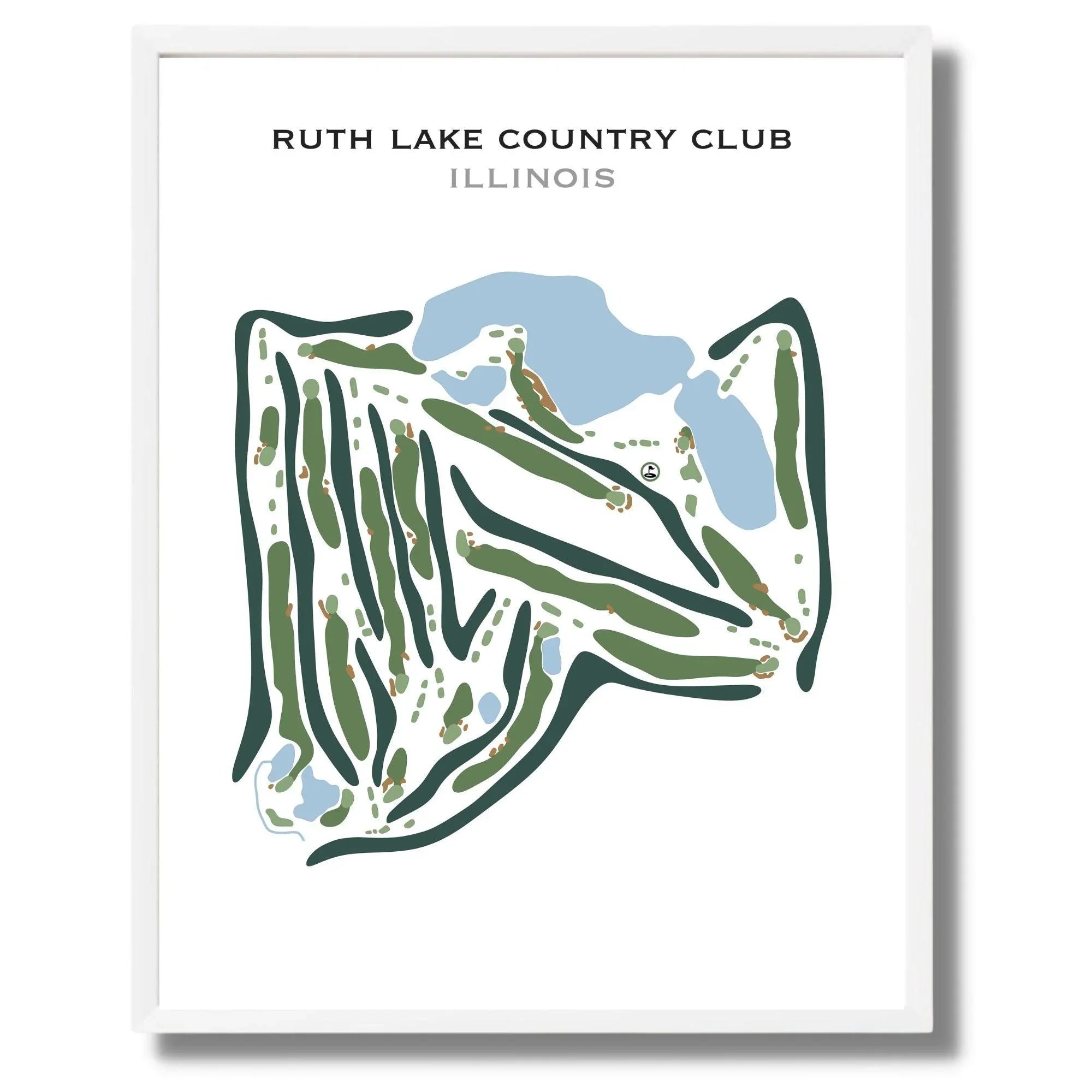 Ruth Lake Country Club, Illinois - Printed Golf Courses