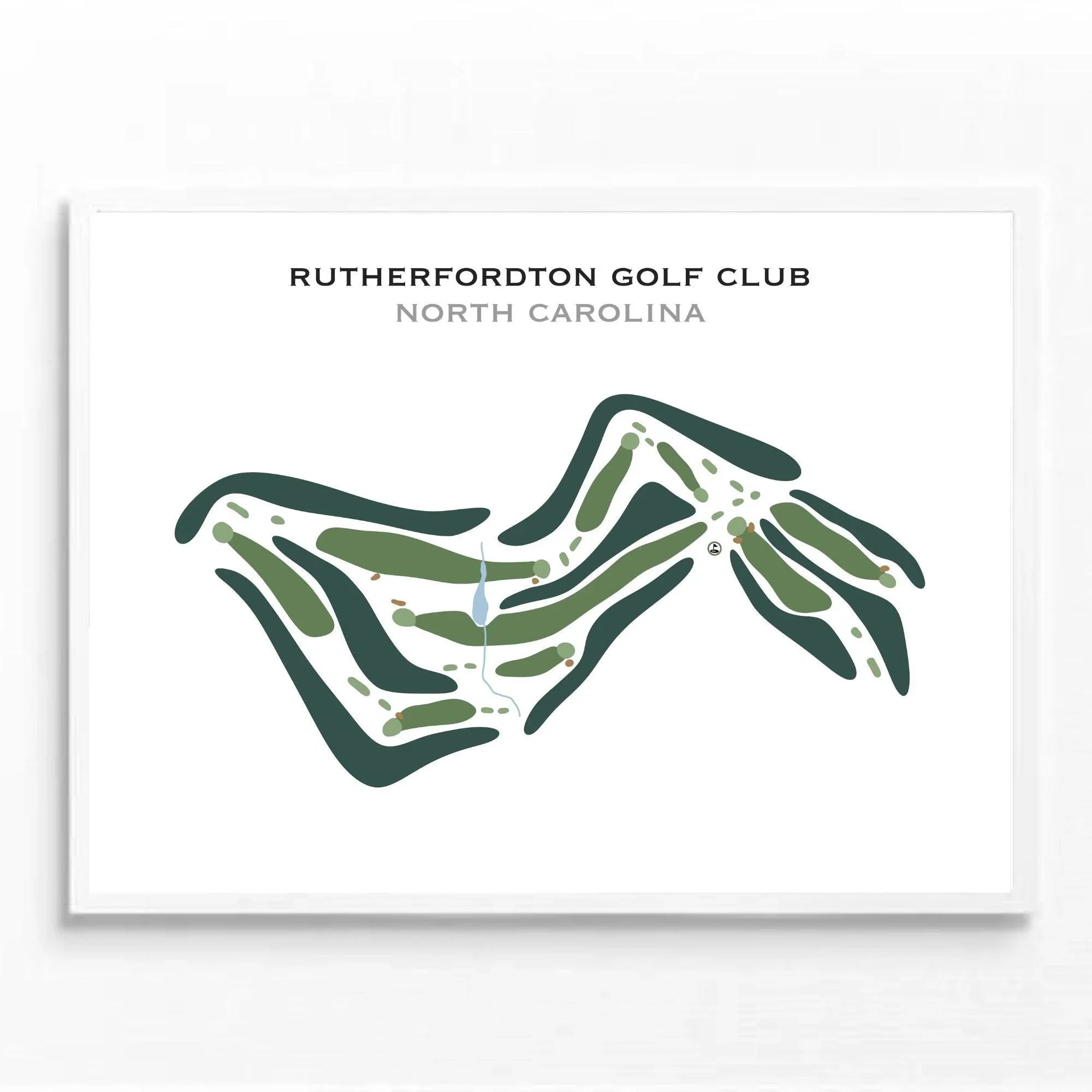 Rutherfordton Golf Club, North Carolina - Printed Golf Course