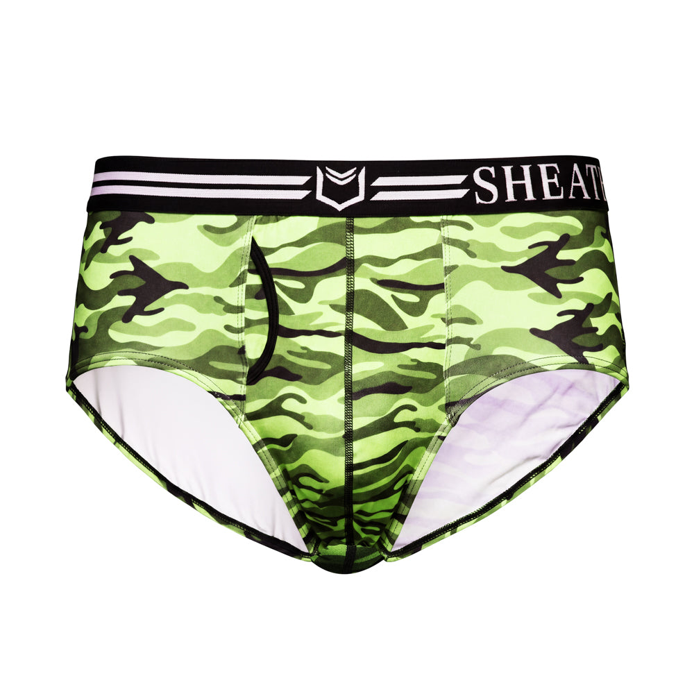 SHEATH Polyester Camo Men's Pouch American Brief