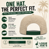 Fossil Fairway Golf Hat | Snapback Cap | Built-in Magnetic Ball Marker Holder + Marker Included | Adjustable