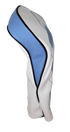Classic Argyle Sky Blue Embroidered Driver Headcover by ReadyGOLF