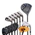 Lazrus Golf 8 pc Set - LAZ2 Driver, 6-PW Irons or 6-PW Hybrids, 52° Wedge, Putter