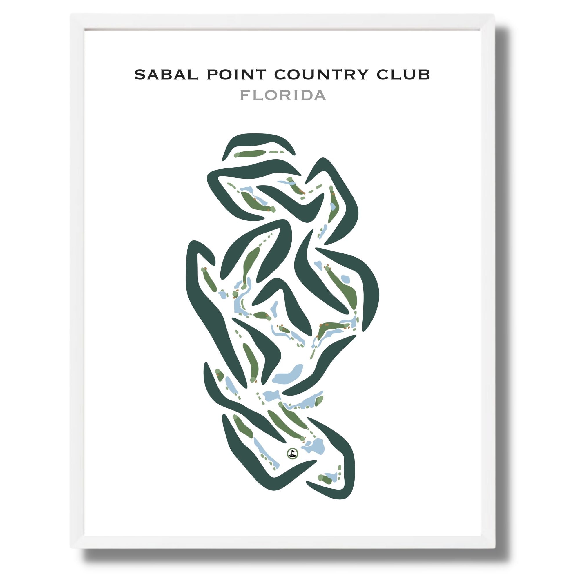 Sabal Point Country Club, Florida - Printed Golf Courses