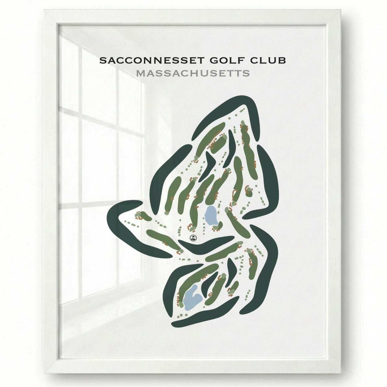 Sacconnesset Golf Club, Massachusetts - Printed Golf Courses