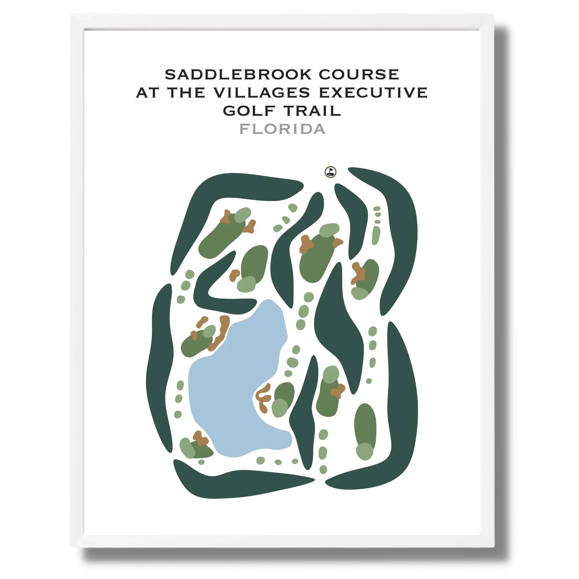 Saddlebrook Course at The Villages Executive Golf Trail, Florida - Printed Golf Courses