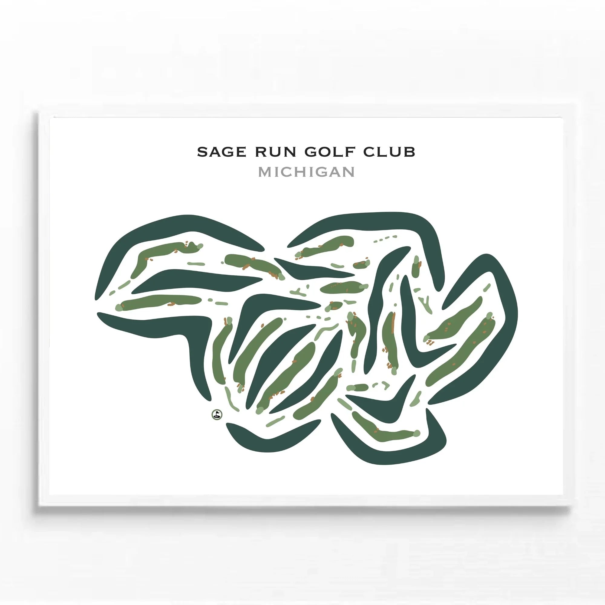 Sage Run Golf Club, Michigan - Printed Golf Courses